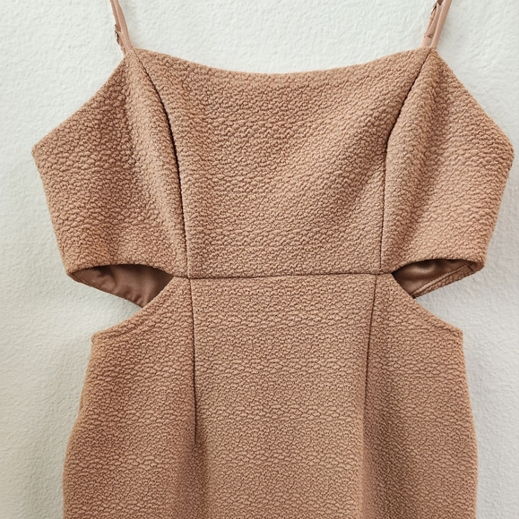 Miramar‎ Sirena Cut Out Bodycon Dress Tan Brown Women's Size Small - Picture 3 of 16